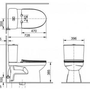 Ban ve ky thuat Bon cau Inax AC 514VWN