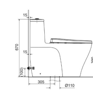 Ban ve ky thuat Bon cau Inax AC 989VN