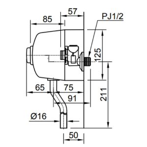 Ban ve ky thuat van tieu INAX UF 4VS