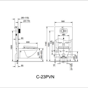 bon cau inax treo tuong ac 23pvn banve