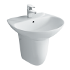 Chậu Rửa Lavabo Inax L-285V Treo Tường Kèm Chân Chậu Ngắn L-288VC