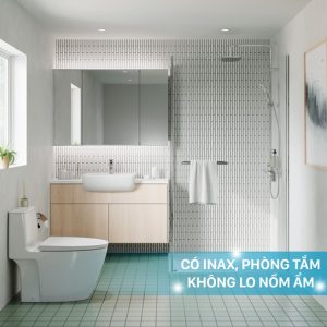 Có Bồn cầu 1 khối Inax AC-902VN phòng tắm không lo nồm ẩm
